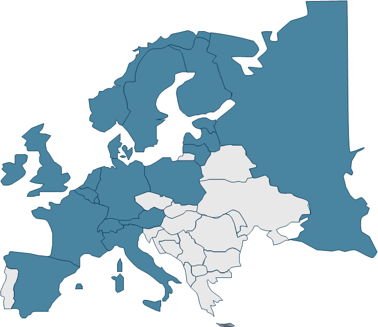 CSI Business Consulting-Europe map