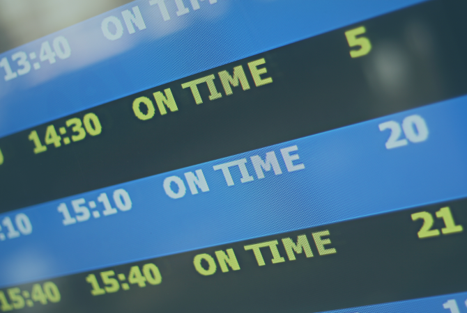 CSI Business Consulting-train timings update screen